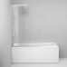 Душова шторка для ванни, розсувна 100х150 см AM.PM WU80S-100PS-150MT Like