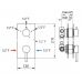 Змішувач прихованого монтажу для душу Bossini Oki / 4 з термостатом