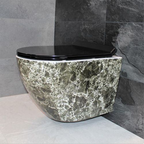 Унітаз підвісний DUSEL LEVITA MARBLE DWHT10201130MS із сидінням Slim Soft-Close