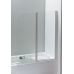 Шторка на ванну Eger 120 * 138, профіль білий, скло прозоре 5 мм