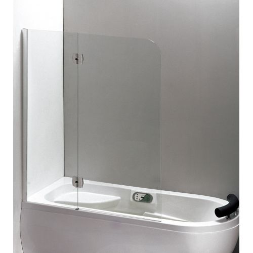 Шторка на ванну Eger 120*150 левая/правая, профиль хром, стекло прозрачное 6 мм