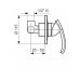 Смеситель для душа скрытого монтажа Emmevi Ramses CR72009