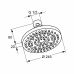Верхний душ, круглый, 245мм, хром Kludi A-QA 6651105-00