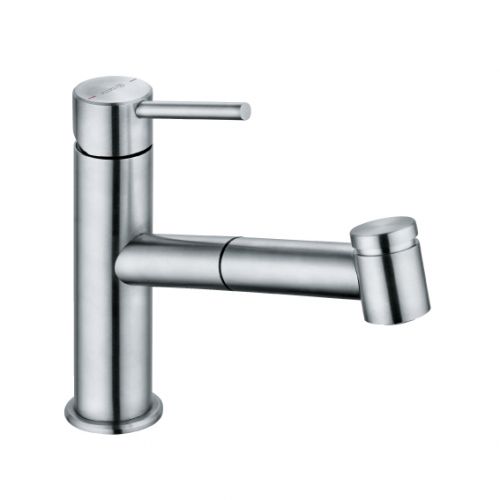 Смеситель для кухни с выдвижным изливом Kludi Steel 44851F860