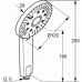 Ручний душ Kludi A-QAs, 120 мм, 3 режими, хром 6570005-00