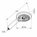 Ручний душ Kludi Freshline, 140 мм, 3 режими, хром 6790005-00