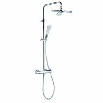 Душевая система Kludi Fizz Dual Shower System 1233 верхний и ручной душ, хром 6709505-00