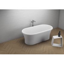 Окремостояча ванна Polimat AMONA NEW біла, 150 x 75 см