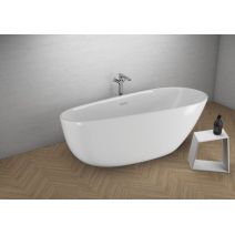 Окремостояча ванна Polimat SHILA біла, 170 x 85 см