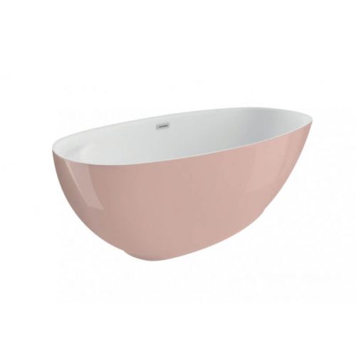 Окремостояча ванна Polimat KIVI рожева, 165 x 75 см