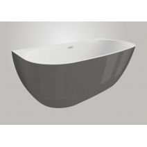 Окремостояча ванна Polimat RISA графіт, 160 x 80 см