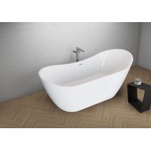 Отдельностоящая ванна Polimat ABI белая, 180 x 80 см