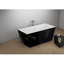 Отдельностоящая ванна Polimat LEA черная глянцевая, 170 x 80 см