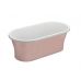 Окремостояча ванна Polimat AMONA NEW рожева, 150 x 75 см