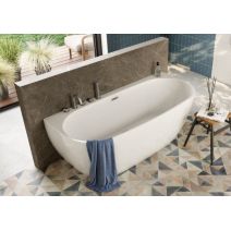 Окремостояча ванна Polimat RISA біла, 170 x 80 см