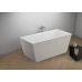 Окремостояча ванна Polimat LEA сіра, 170 x 80 см