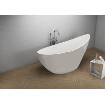 Окремостояча ванна Polimat ZOE сіра, 180 x 80 см