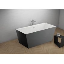Окремостояча ванна Polimat LEA графіт, 170 x 80 см