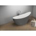 Отдельностоящая ванна Polimat ZOE графит, 180 x 80 см