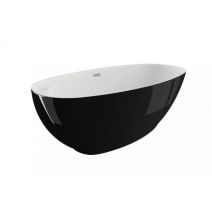 Окремостояча ванна Polimat KIVI чорна глянсова, 165 x 75 см
