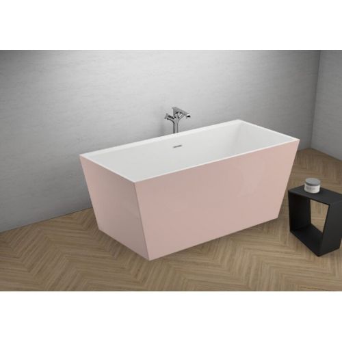 Окремостояча ванна Polimat LEA рожевий, 170 x 80 см