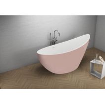 Окремостояча ванна Polimat ZOE рожевий, 180 x 80 см