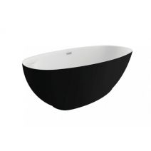 Отдельностоящая ванна Polimat KIVI черная матовая, 165 x 75 см