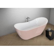 Окремостояча ванна Polimat ABI рожева 180 x 80 см