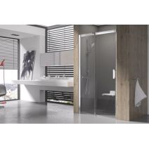 Душевые двери Ravak MSD2- 120 L Полированный алюминий TRANSPARENT