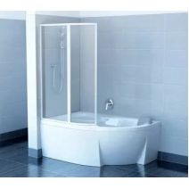 Штора для ванни Ravak VSK2 ROSA 170 L / R Білий TRANSPARENT