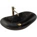 Умывальник (раковина) REA ROYAL 60 MARBLE BLACK MATT накладной черный