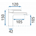 Змішувач для раковини (умивальника) REA HASS CHROM хром низький
