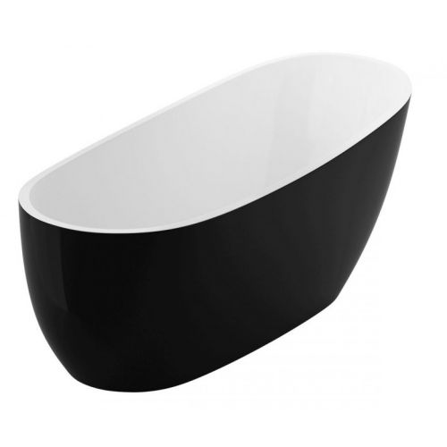 Ванна Excellent Comfort 175 * 78 см, чорно-біла, з сифоном
