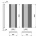 Дизайнерский радиатор Mirror 1 H-1800 mm, L-759 mm Betatherm нижнее подключение
