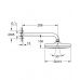 Tempesta 210 Верхний душ с душевым кронштейном 286 мм, 1 режим струи (26412000)
