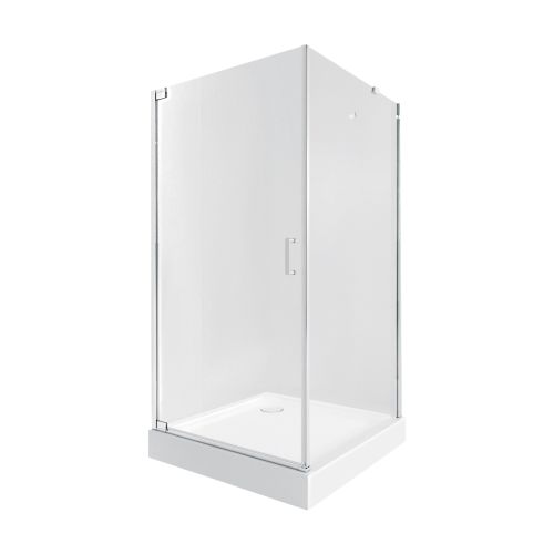 Набор Qtap душевая кабина Aquarius CRM1099SC6 Clear 2020x900x900 мм + поддон Tern 309912C 90x90x12 см