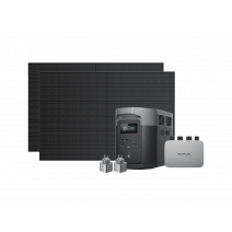 Комплект EcoFlow PowerStream - мікроінвертор 600W + зарядна станція Delta Max 2000 та сонячні панелі