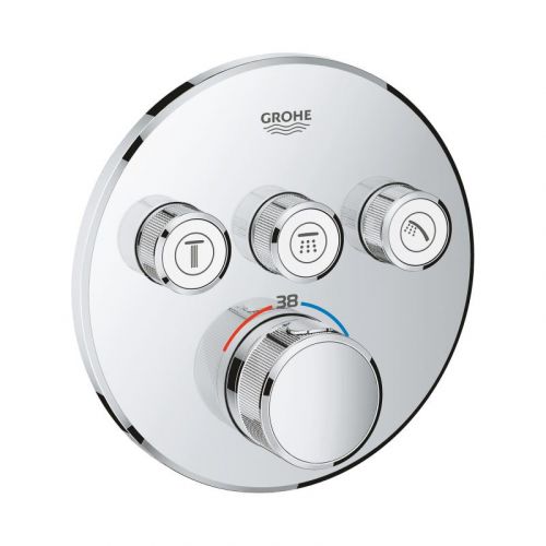 Змішувач термостатичний вбудованого монтажу на 3 виходи Grohe Grohtherm SmartControl 29121000