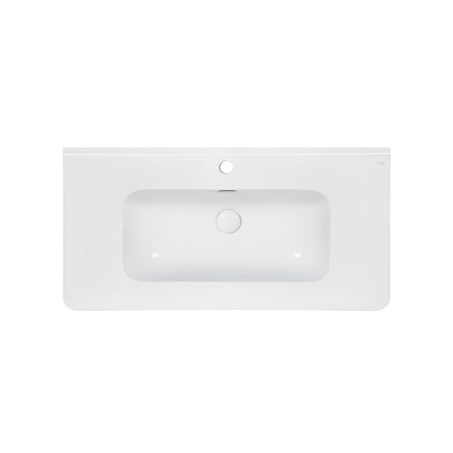 Раковина Qtap Albatross 9H 1000х460х180 White з донним клапаном QT01119100HW