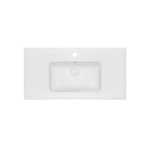 Раковина Qtap Albatross E49 1000х490х200 White з донним клапаном QT01119100E49W