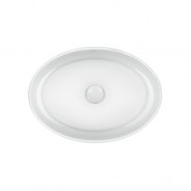 Раковина-чаша Qtap Kolibri 500x360x140 White с донным клапаном QT10113054W