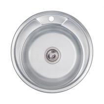Кухонна мийка Lidz 490-A 0,6 мм Decor (LIDZ490А06DEC)