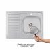 Кухонна мийка Lidz 6080-R 0,6мм Satin (LIDZ6080R06SAT)