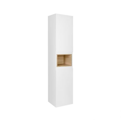 Пенал подвесной Qtap Robin 350х1650х316 White/Whitish oak QT1376PP1651RWWO