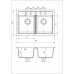 Кухонна мийка Romzha Valuri 78-2D Grafit (201)