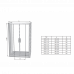 Душові двері 10DP4-180 сатин+Прозорі