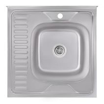 Кухонна мийка Lidz 6060-R 0,6 мм Decor (LIDZ6060RDEC06)