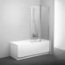 Шторка для ванни CVS2-100 R біла+Прозора