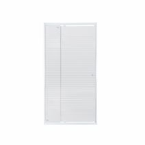 Дверь в нишу Qtap Pisces 92*185, профиль белый, стекло с узором 5 мм