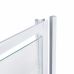 Двері в нішу Qtap Pisces 92*185, профіль білий, скло з візерунком 5 мм